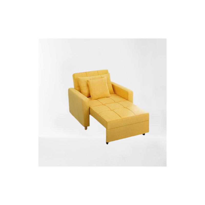 FAUTEUIL CONVERTIBLE COSY- 90*190 - JAUNE FAUTEUIL CONVERTIBLE COSY- 90*190 - JAUNE