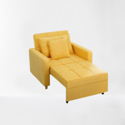 FAUTEUIL CONVERTIBLE COSY- 90*190 - JAUNE