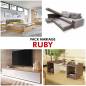 Pack Mariage Chambre à coucher Roma / Séjour convertible vienne / Table basse / Meuble Tv