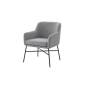Fauteuil MARIO - Pieds métal -   L49cm x P62cm x H57cm