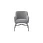 Fauteuil MARIO - Pieds métal -   L49cm x P62cm x H57cm