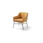Fauteuil MARIO - Pieds métal -   L49cm x P62cm x H57cm