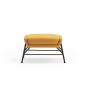 Fauteuil Telsa  Jaune  avec pouf  -  Métal  