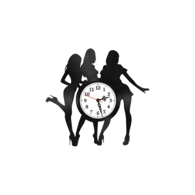 Girls silhouette clock