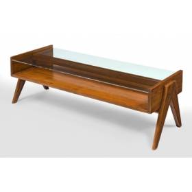 Table Basse Moderne en verre  L90cm*H40cm*40cm