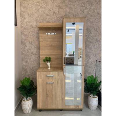 Meuble d'entrée Azmir chêne claire H190cm*L93cm*P40cm