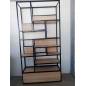 Etagère Cléopâtre Fer forgé et Bois MDF chêne Etagère Cléopâtre Fer forgé et Bois MDF chêne