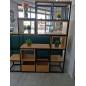 Etagère Cléopâtre Fer forgé et Bois MDF chêne Etagère Cléopâtre Fer forgé et Bois MDF chêne