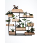 Etagère Cléopâtre Fer forgé et Bois MDF chêne Etagère Cléopâtre Fer forgé et Bois MDF chêne