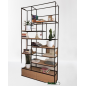 Etagère Cléopâtre Fer forgé et Bois MDF chêne Etagère Cléopâtre Fer forgé et Bois MDF chêne