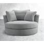 Fauteuil canapé IVORY Gris Fauteuil canapé IVORY Gris