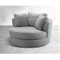 Fauteuil canapé IVORY Gris Fauteuil canapé IVORY Gris
