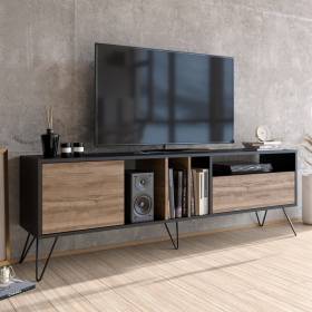 Meuble Tv Moderne Wood - L150cm*H45cm*P35cm