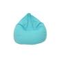 Pouf poire  XXL - 80cm x 130cm - Turquoise