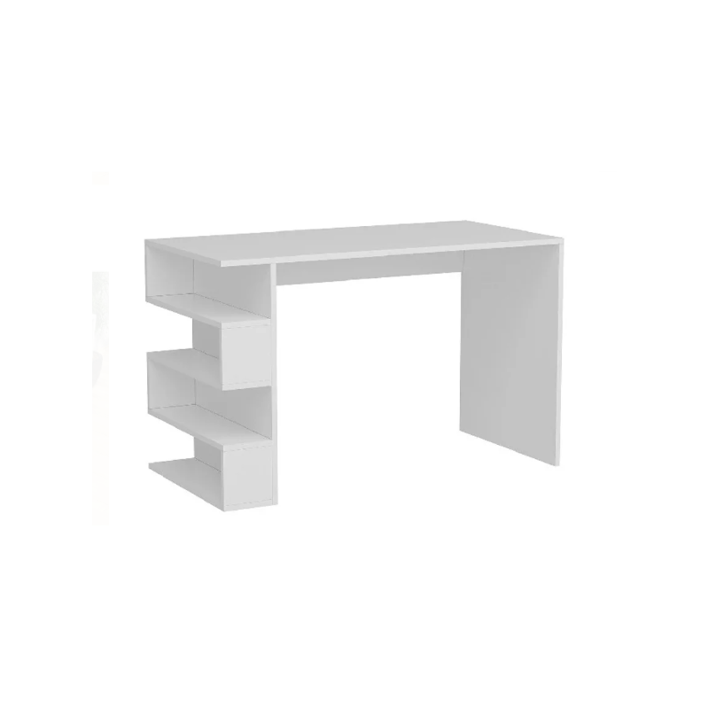 Bureau Blanc avec étagères| Blanc Bureau Blanc avec étagères| Blanc