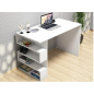 Bureau Blanc avec étagères| Blanc Bureau Blanc avec étagères| Blanc