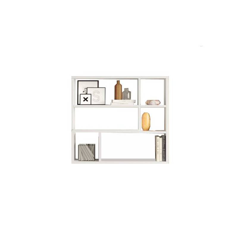 Niche bureautique en blanc L 90cm x H 85cm x P 25cm Niche bureautique en blanc L 90cm x H 85cm x P 25cm