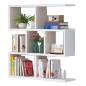 Niche bureautique, Zigzag, en MDF blanc L 90cm x H 82cm x P 22cm Niche bureautique, Zigzag, en MDF blanc L 90cm x H 82cm x P 22cm