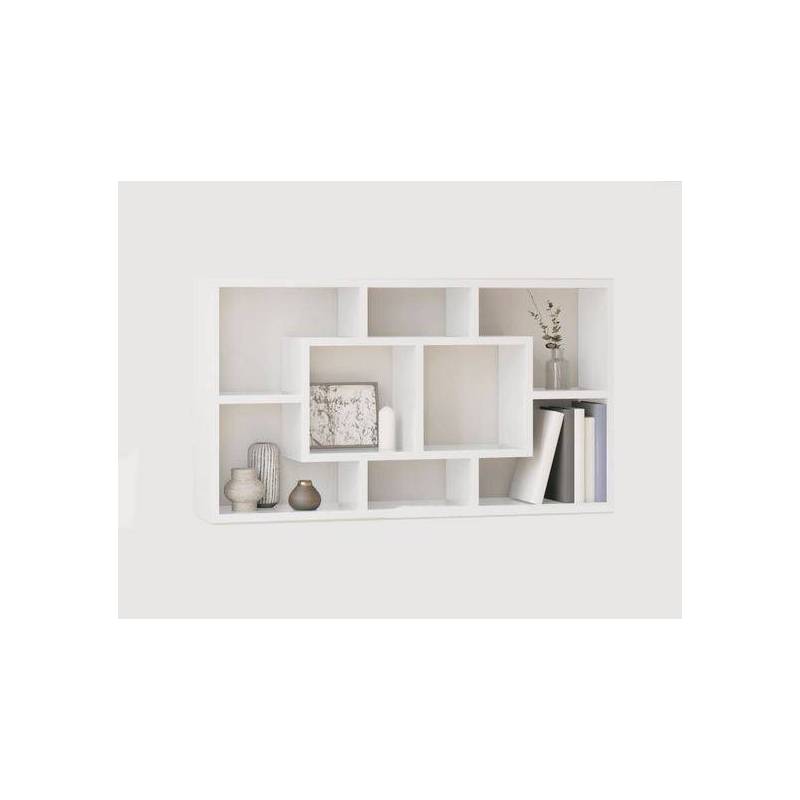 Niche bureautique en blanc L 120cm x H 70cm x P 25cm Niche bureautique en blanc L 120cm x H 70cm x P 25cm