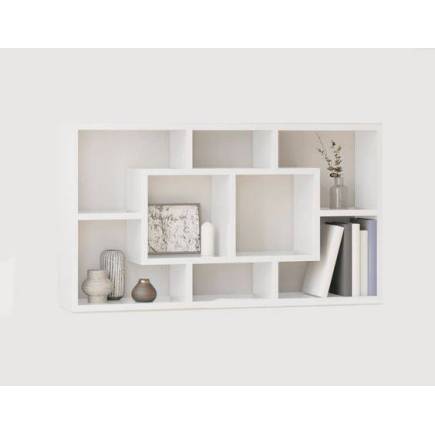 Niche bureautique en blanc L 120cm x H 70cm x P 25cm