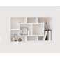 Niche bureautique en blanc L 120cm x H 70cm x P 25cm Niche bureautique en blanc L 120cm x H 70cm x P 25cm