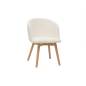 Lot de deux chaises scandinaves blanc cassé et bois (lot de 2) VANITY Lot de deux chaises scandinaves blanc cassé et bois (lot de 2) VANITY