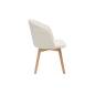 Lot de deux chaises scandinaves blanc cassé et bois (lot de 2) VANITY Lot de deux chaises scandinaves blanc cassé et bois (lot de 2) VANITY