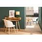 Lot de deux chaises scandinaves blanc cassé et bois (lot de 2) VANITY Lot de deux chaises scandinaves blanc cassé et bois (lot de 2) VANITY