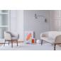 Canapé droit tapissé Beige - Must - L160xH85xP70
