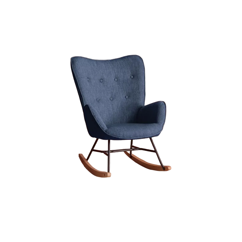 Fauteuil à bascule Nathalie - Bleu L71 cm x P 85 cm x H 97 cm