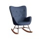 Fauteuil à bascule Nathalie - Bleu L71 cm x P 85 cm x H 97 cm