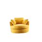 Fauteuil canapé IVORY jaune