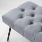 Banc En Métal Pouf Industriel  Gris - L120cm * H45cm * P40cm