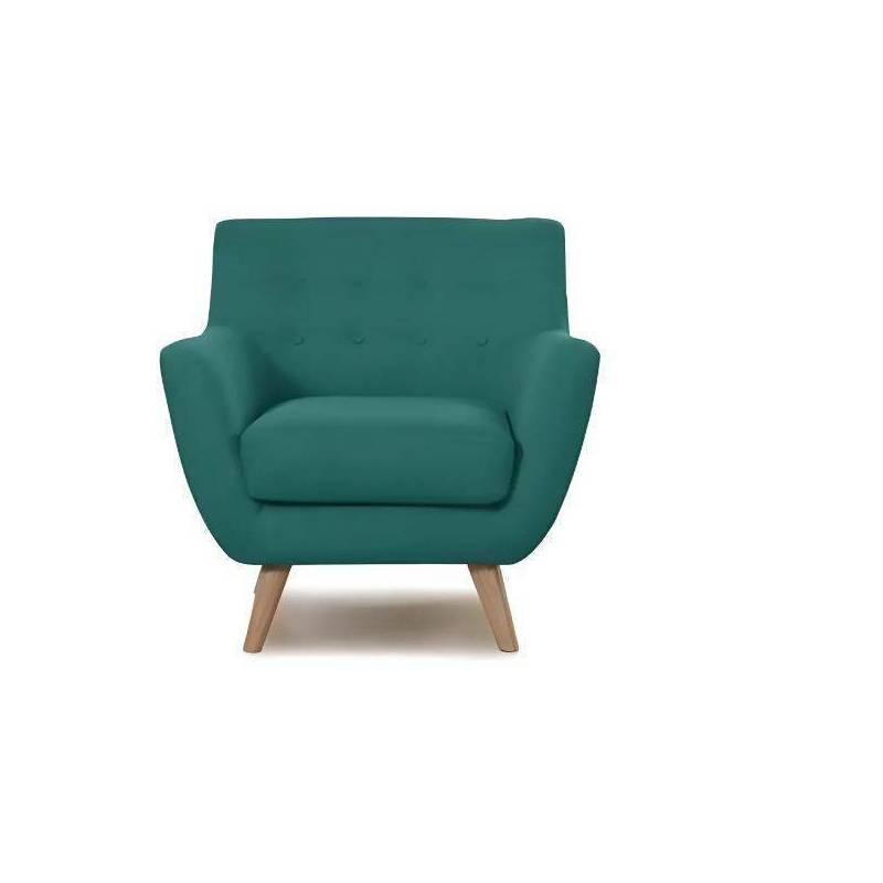Fauteuil Scandinave Helsinki 1 place vert L80cm*H90cm*P70cm