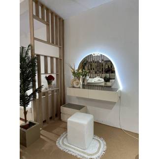 coiffeuse Lisbonne avec pouf 