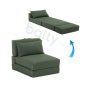 Fauteuil Lit Pliable Avec Coussin Couleur vert