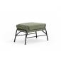 Fauteuil Telsa  Gris  avec pouf  -  Métal  