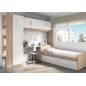 Chambre à coucher pour enfant Jade : Bois MDF stratifié  