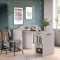 bureau pliable yris blanc et chêne Bois Mdf Stratifié bureau pliable yris blanc et chêne Bois Mdf Stratifié