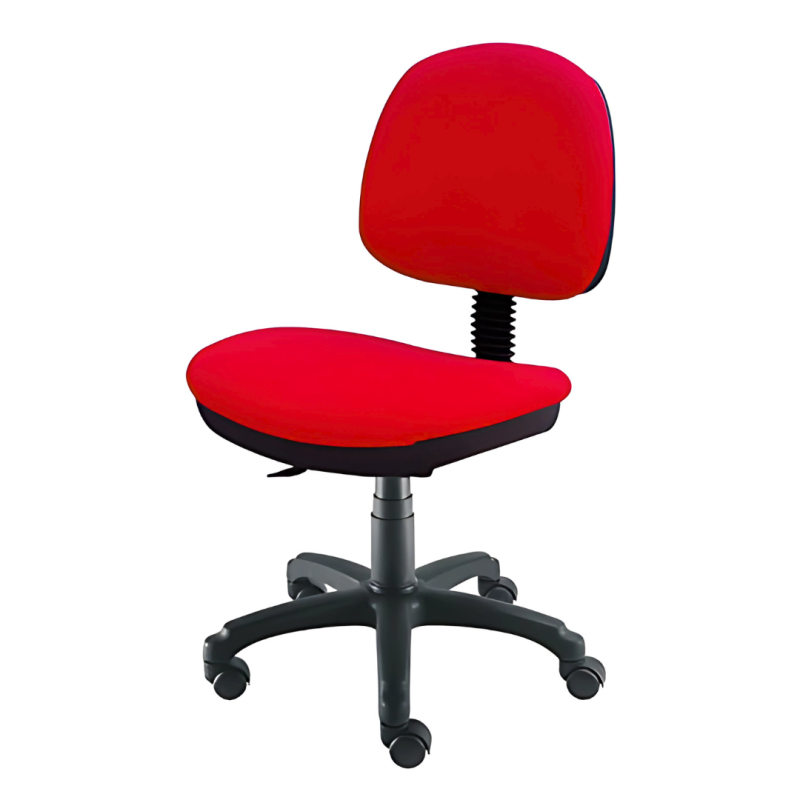Chaise bureautique Brio Sans Accoudoirs ROUGE