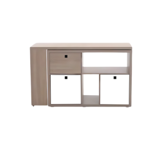 bureau enfant ELVA MDF STRATIFIE chêne et blanc