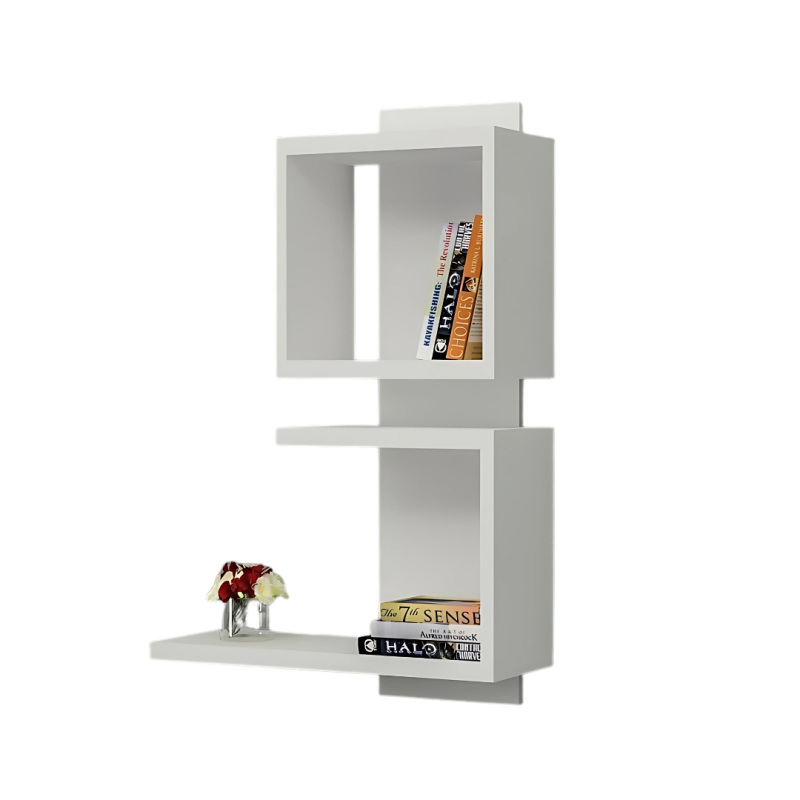 Etagère décoratif mural Sandi BLANC 