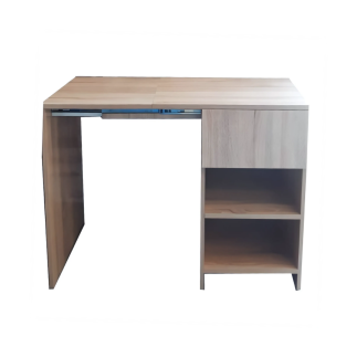 Bureau Pliable SALIM pour enfant L117cm*H76cm*P50cm - Chêne Bois MDF stratifié