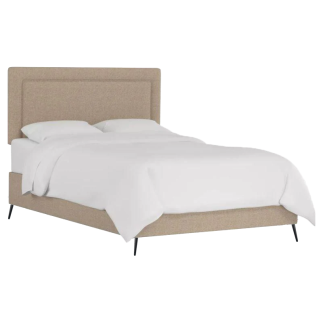 LIT CAPITONNÉ POUR ADULTE NOVELLA - BEIGE FONCE