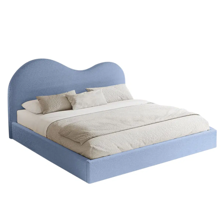 LIT CAPITONNÉ POUR ADULTE VALERIO - BLEU