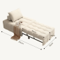 FAUTEUIL CONVERTIBLE LORENA - 190*66 - BLANC