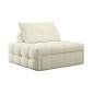 FAUTEUIL CONVERTIBLE LORENA - 190*66 - BLANC