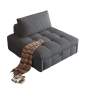 FAUTEUIL CONVERTIBLE LORENA - GRIS