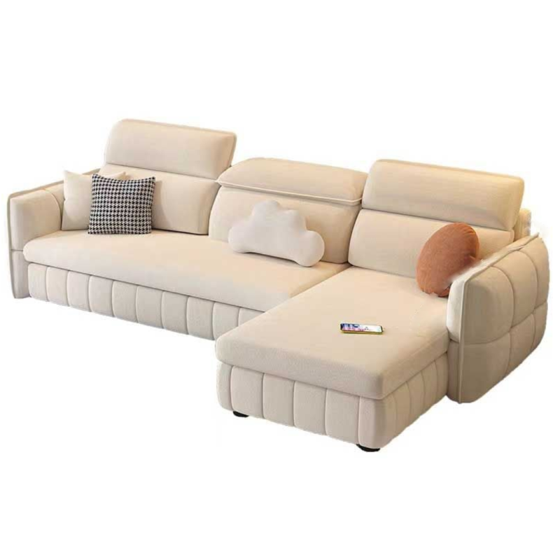 Canapé d'angle convertible Divano beige 