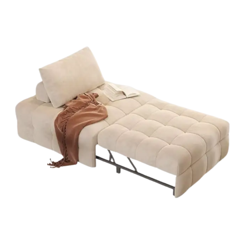 FAUTEUIL CONVERTIBLE LORENA - 190*66 - BLANC